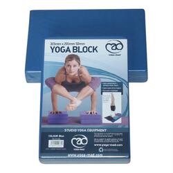 Yogablok i blå 30,5cm x 20,5cm x 5cm