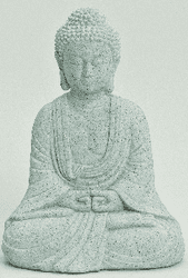 BUDDHA  Statue GRAY
