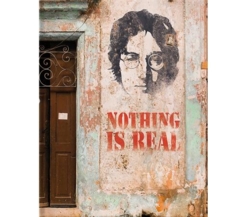 Notesbog Lennon Streetart - Nothing is real
